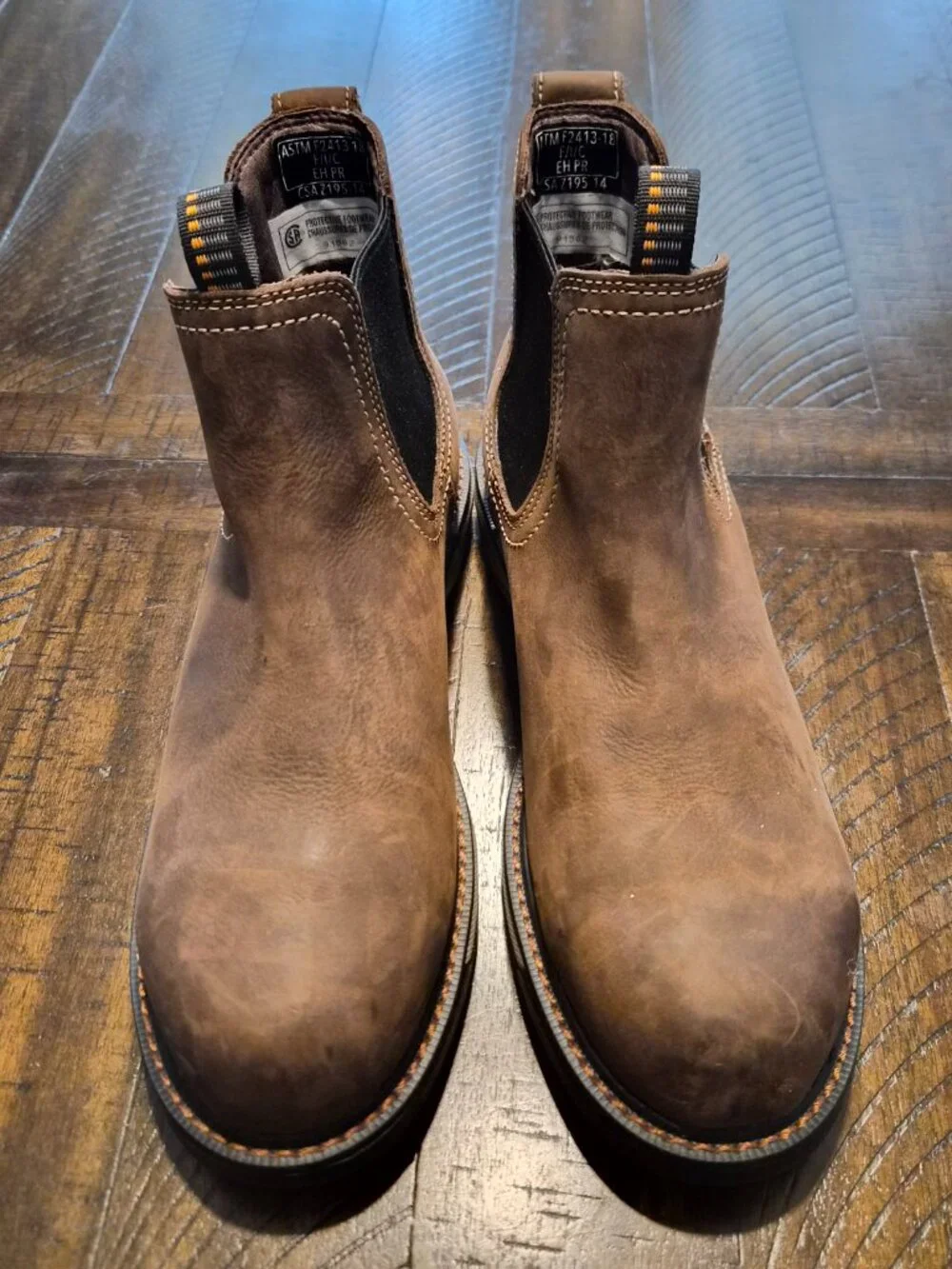 Ariat Groundbreaker Chelsea Boots Womens Size 10.5 Steel Toe Waterproof Leather